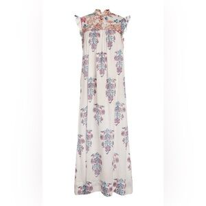 Alix of Bohemia Gia Contessa Dress | White Multi Print Maxi S